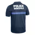 Polo Manches Courtes Police Municipale GPB P.M. One Bleu
