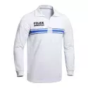 Polo Manches Longues Police Municipale P.M. One Blanc