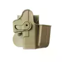 Holster Rigide LV2 Porte-Chargeur Intégré Glock 17/19/22/23/28/31/32/36 Gen 4 et 5 Droitier Tan