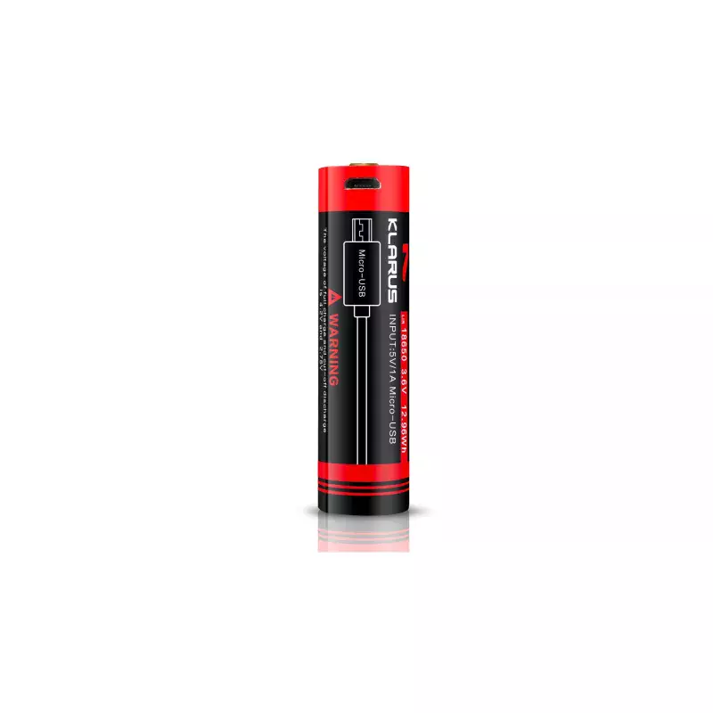 Batterie rechargeable Micro USB 18650 3.6 V 3600 mAh