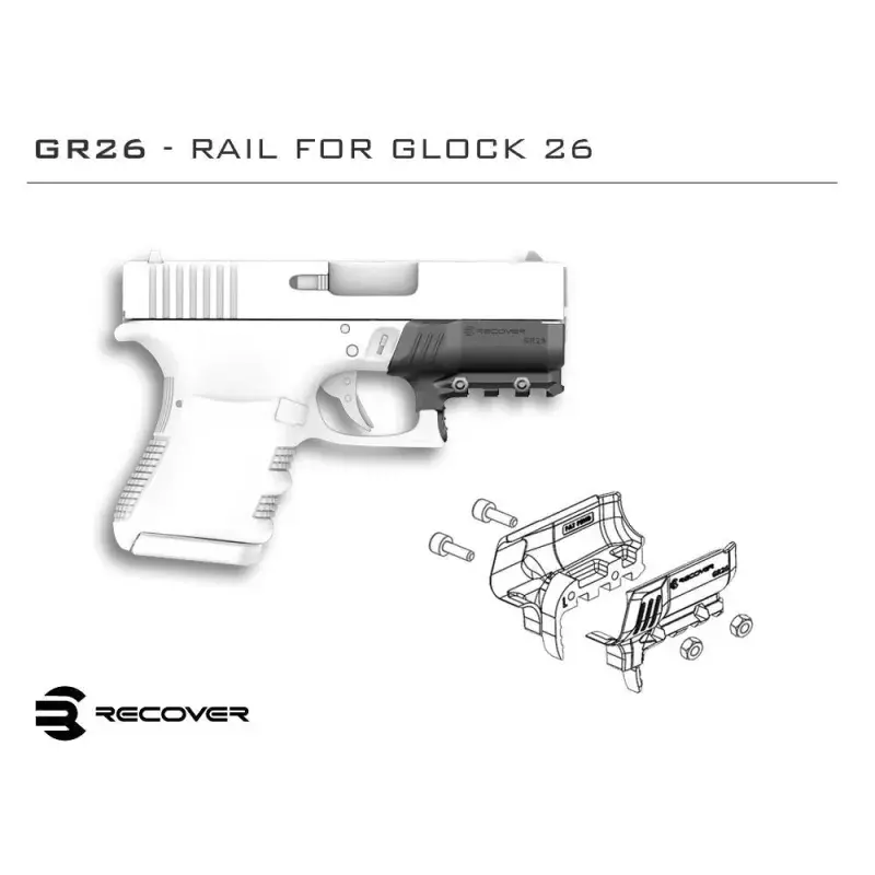 Rail GR26 pour Glock 26 & 27