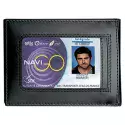 Porte-Cartes 2 Volet Vertical + Emplacement médaille Noir - GK PRO