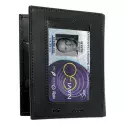 Porte-Cartes 2 volets Horizontal + Emplacement Médaille Noir - GK PRO