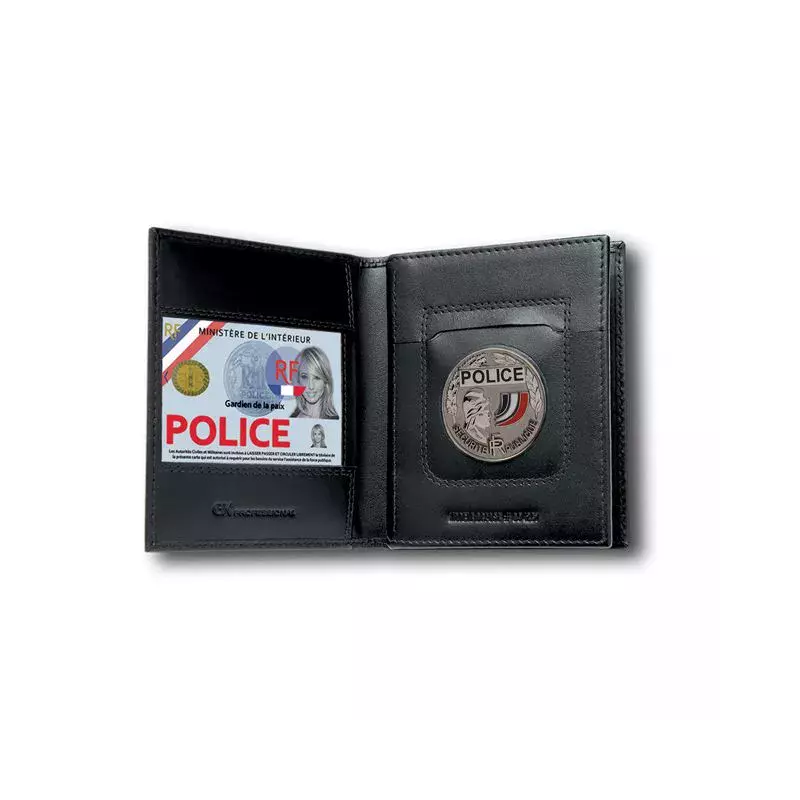 Porte-Cartes Professionnel 3 Volets Horizontal + Emplacement médaille - GK
