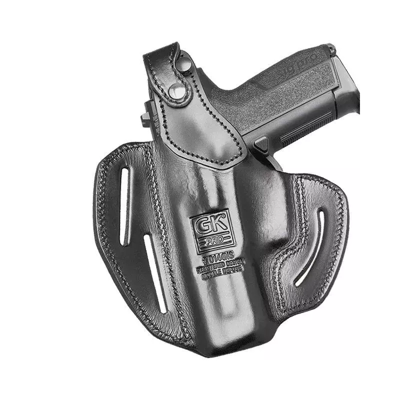 Holster droitier Flatguard SIG PRO en cuir port ceinture - GK PRO