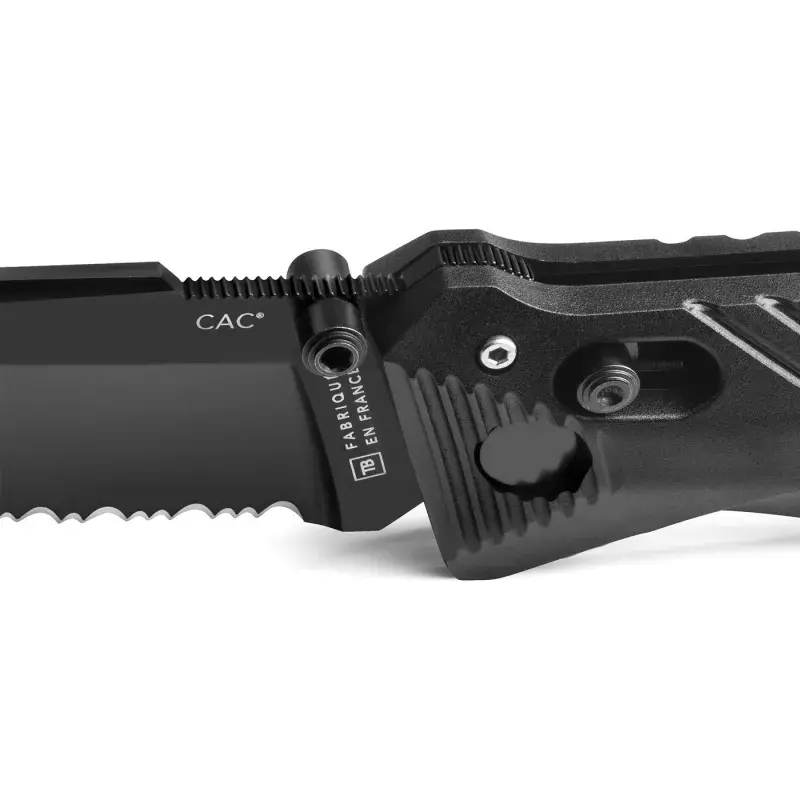 Couteau de Poche C.A.C.® Serration PA6 Noir - TB Outdoor
