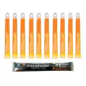 10 Bâtons Lumineux ChemLight® 6" Orange