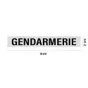 Marquage Rétro-Réfléchissant Gendarmerie 10x2 cm