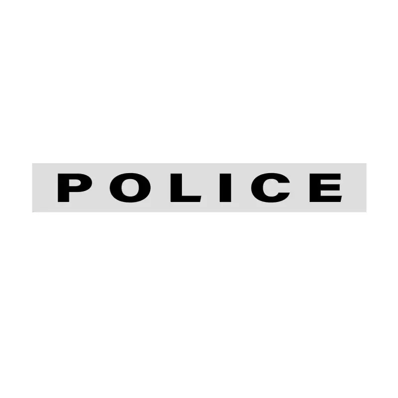 Marquage Rétro-Réfléchissant Police 10x2 cm
