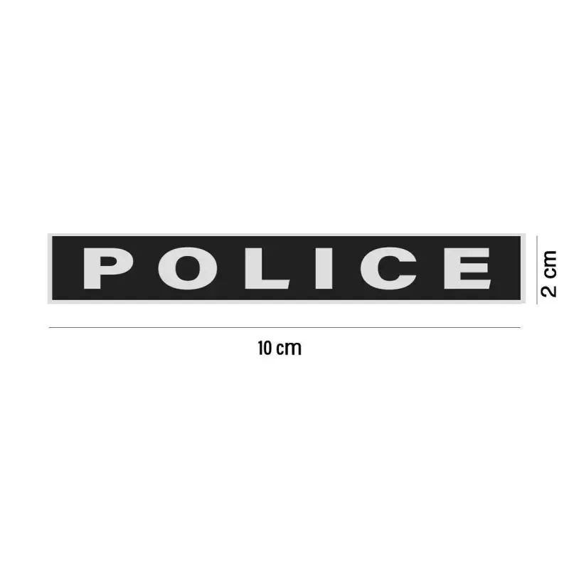 Marquage Rétro-Réfléchissant Inversé Police 10x2 cm