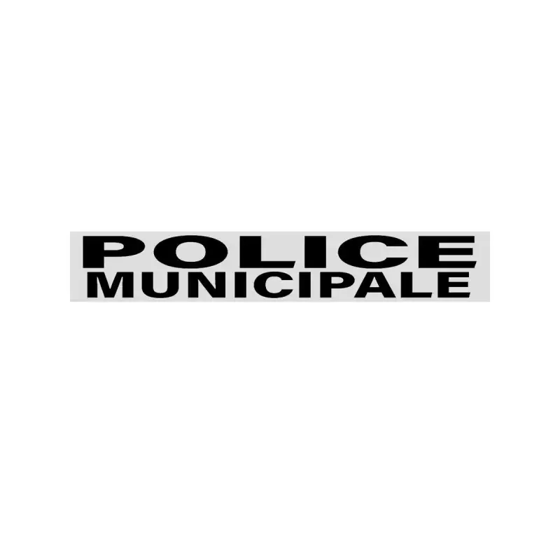 Marquage Rétro-Réfléchissant Police Municipale 10x2 cm