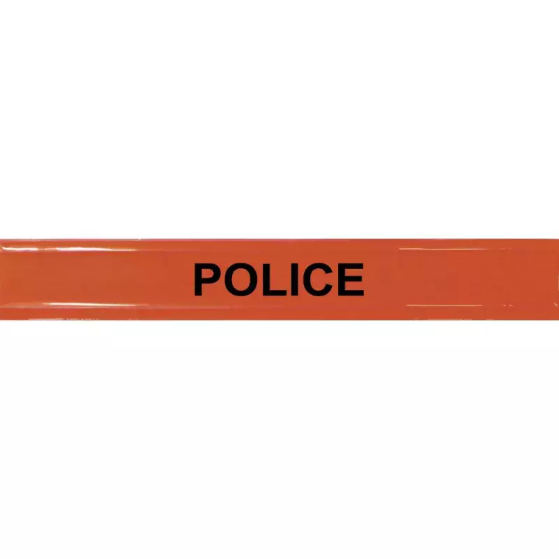 Brassard Fluorescent / Rétro-Réfléchissant Roll-Strap® Police
