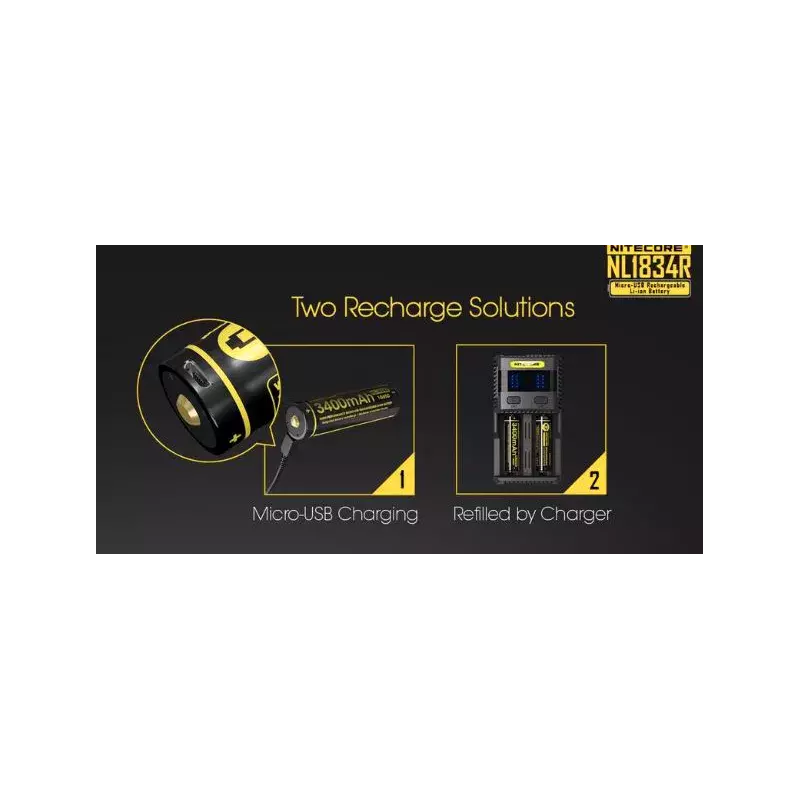 Batterie NL1834R 18650 3400mAh 3.6V - Nitecore