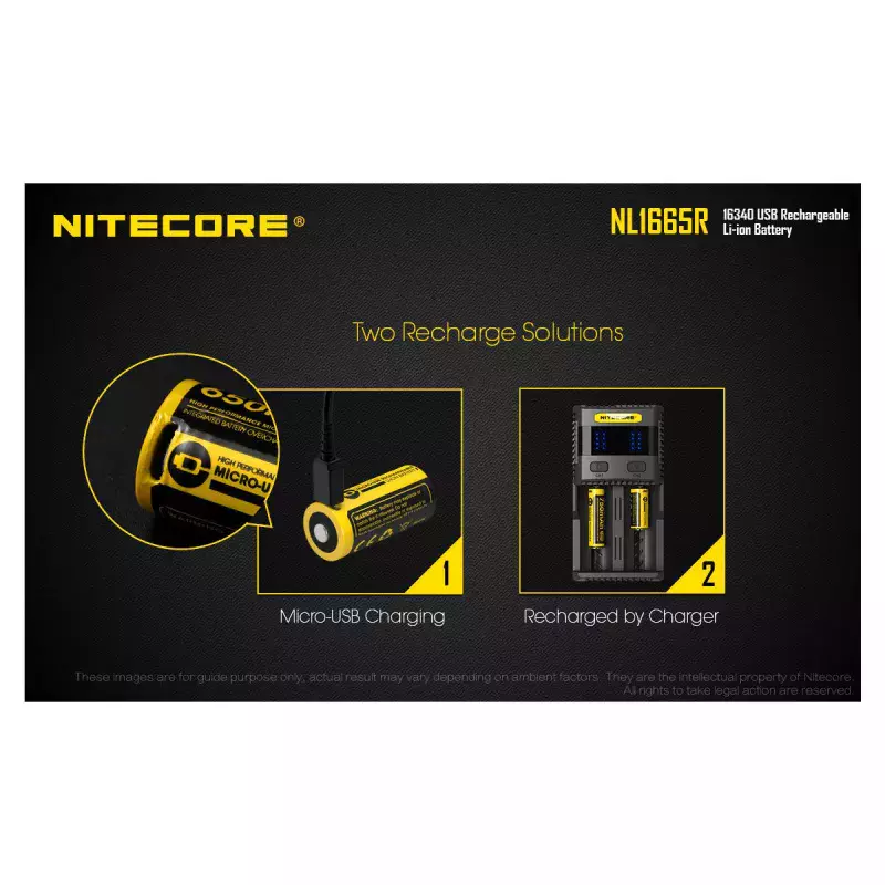 Batterie NL1826R 18650 2600mAh Rechargeable 3.6V - Nitecore