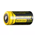 Batterie NL166 16340 650mAh 3.7V RCR123A