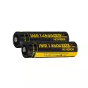 2 Batterie IMR14500 650mAh 3.7V