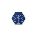 Patch Paramedic Hexagon Bleu