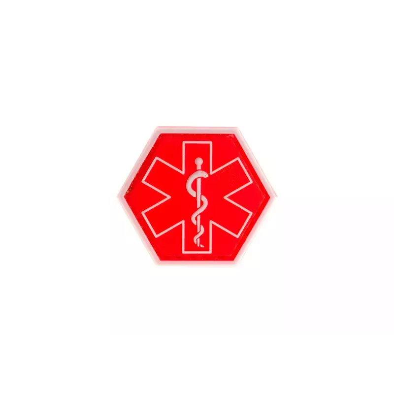 Patch Paramedic Hexagon Rouge