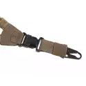 Sangle 1 Point Elastic Snap Hook Coyote