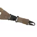 Sangle 1 Point Elastic Snap Hook Coyote - Clawgear