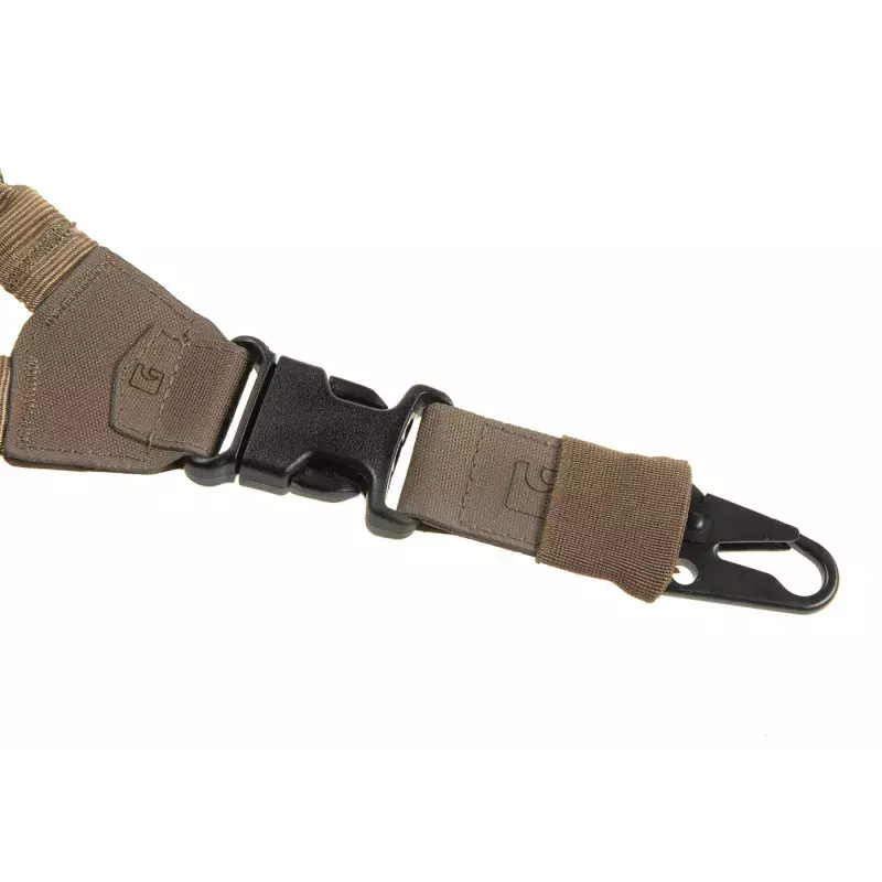 Sangle 1 Point Elastic Snap Hook Coyote