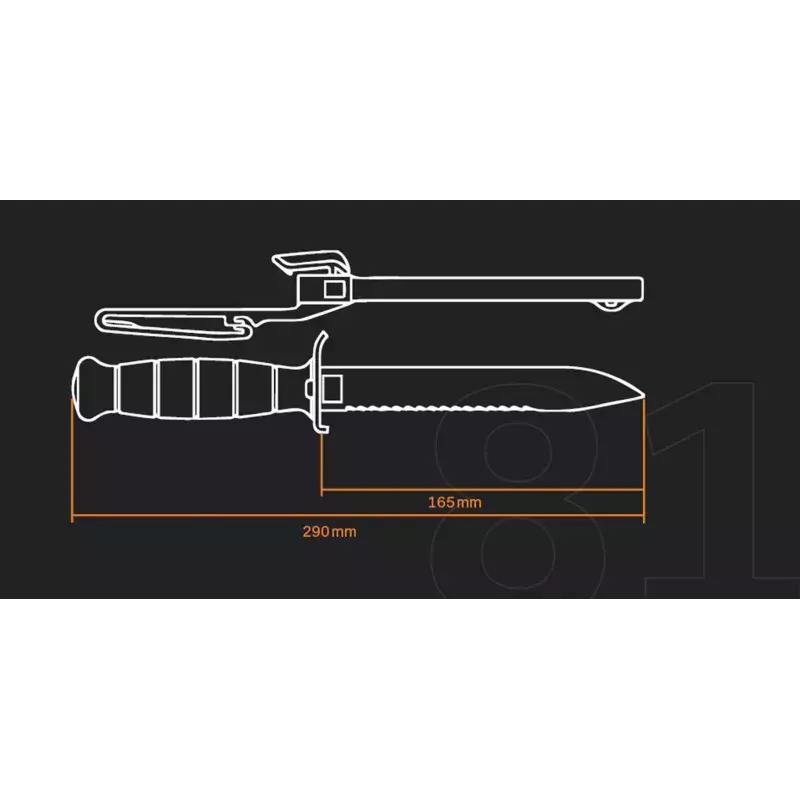 Couteau de Combat FM 81 Battle Field Green - Glock