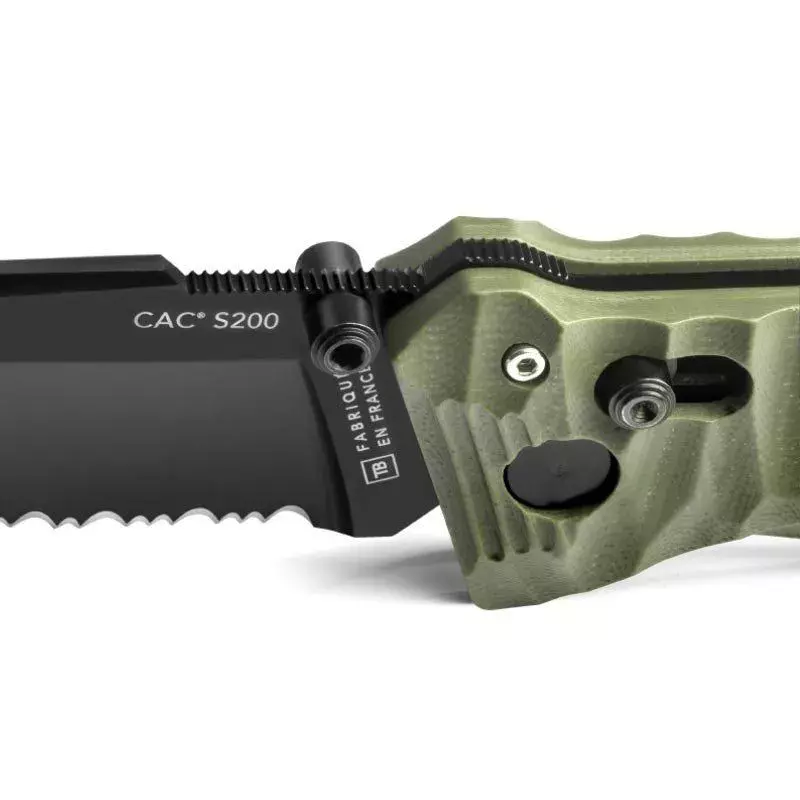 CAC S200 Serration G10 Toxifié Kaki - TB Outdoor