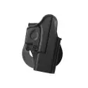 Holster Rigide LV1 GK1 Glock 17/19/19X/25/26/27/28/31/32/36/45 Gen4/5 Droitier Noir