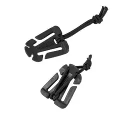 Lot 2 Clips Tactiques Molle – Nylon – Pour Hache, Bâton, Gourde – Fixation Rapide – Randonnée, Camping