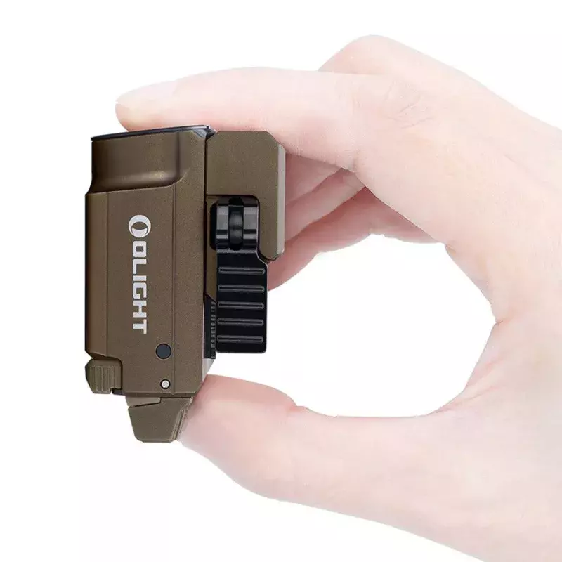 Lampe Tactique Tan Baldr Mini 600 Lumens + Laser Vert - Olight