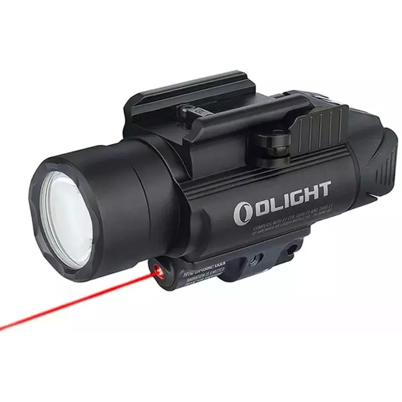 Lampe Tactique 6 LED + Laser Reglable Pour Rail Picatinny ASG - Noir