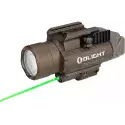Lampe Tactique Baldr PRO Tan 1350 Lumens + Laser Vert