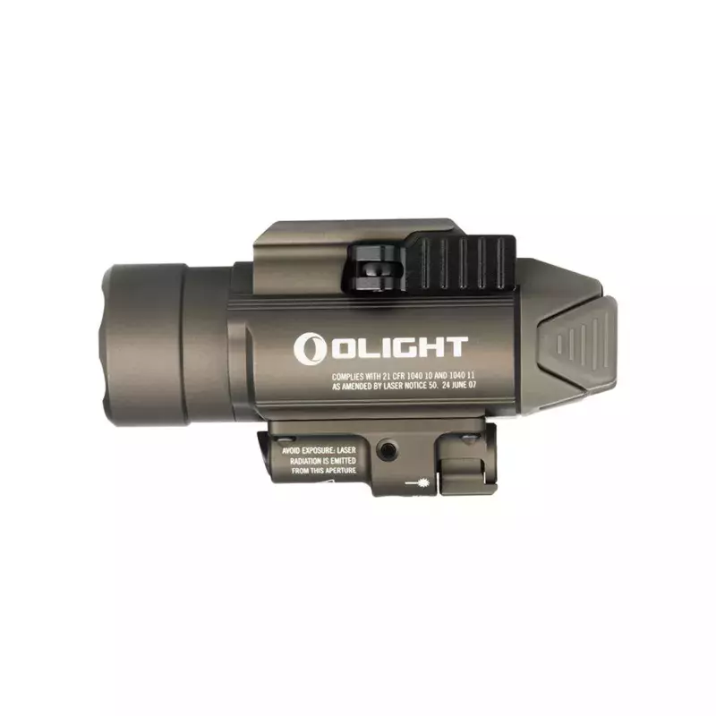 Lampe Tactique Baldr PRO Tan 1350 Lumens + Laser Vert - Olight