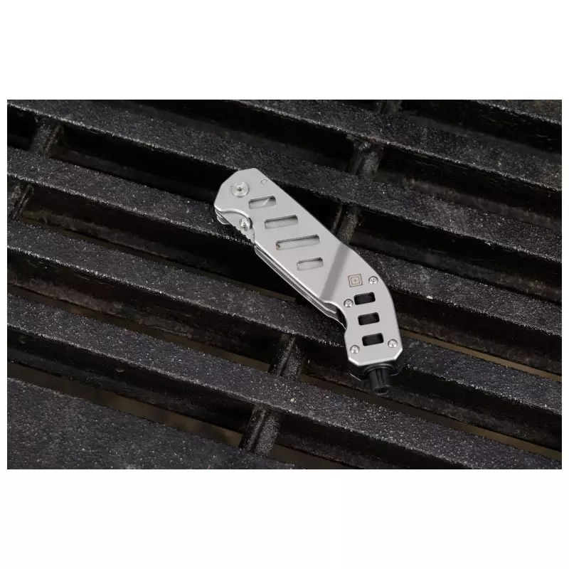 Couteau de poche pliable ESC Rescue 3 en 1 gris acier - 5.11 Tactical