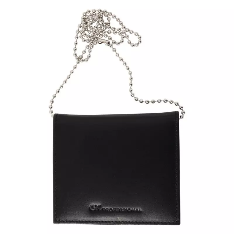 Porte-carte 2 volets emplacements grade et médaille avec chaine GK Pro