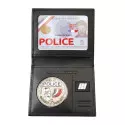Porte-carte, grade et médaille aimanté à deux volets Police - GK Pro