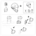 Kit adaptateur casque pour lampes Tactikka®, Tactikka® + et RGB - Petzl