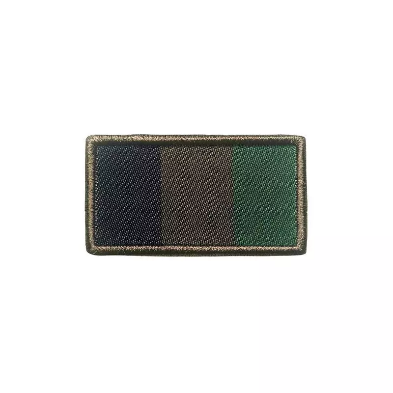 Patch velcro drapeau français vert basse visibilité brodé - A10 EQUIPMENT
