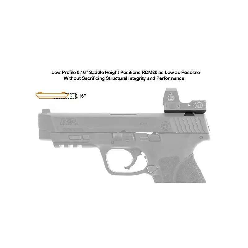 Montage Super Slim RDM-20SW pour S&W M&P® Rear Sight Dovetail - UTG