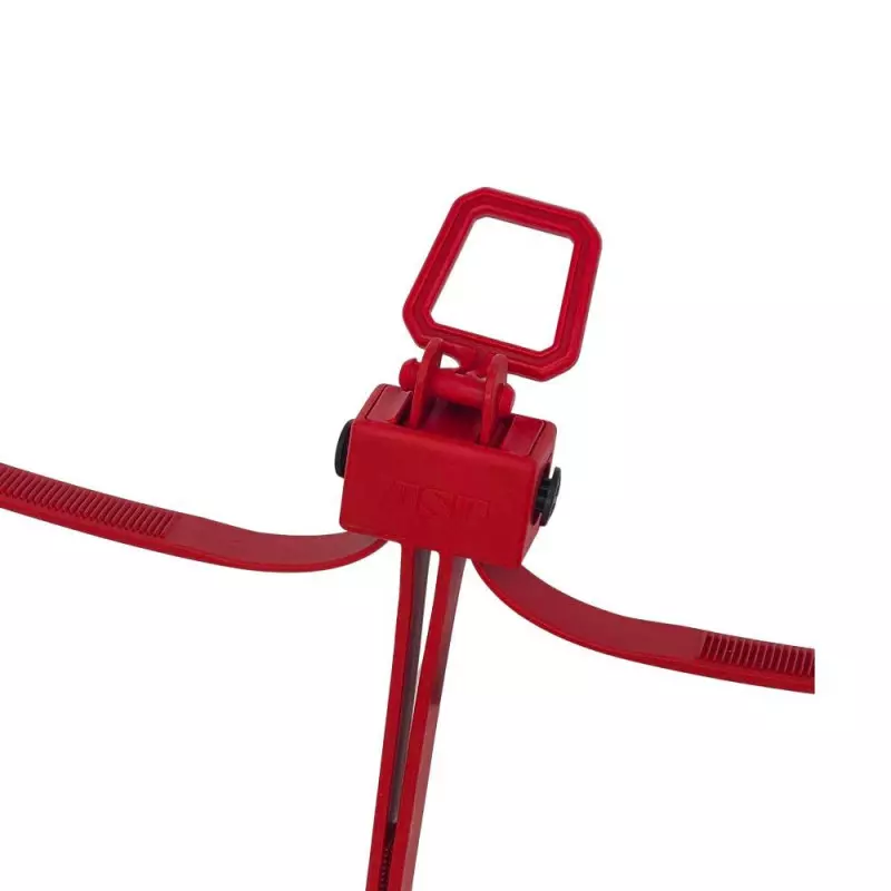 Menottes d'entrainement réutilisables TRI-FOLD rouges x10 - ASP