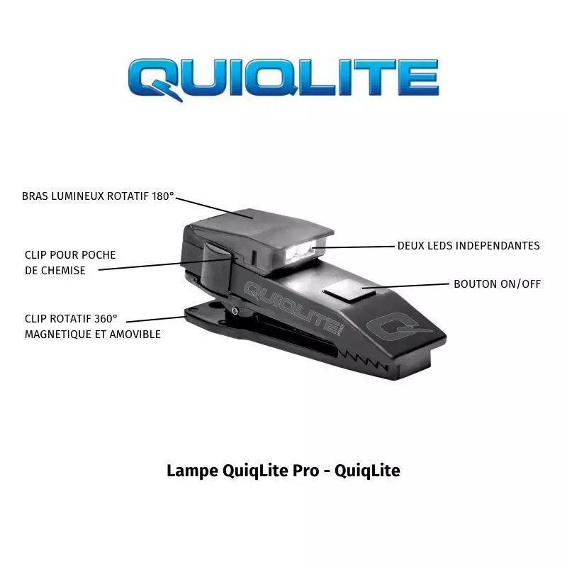 Lampe QuiqLite Pro LED rouge/blanc