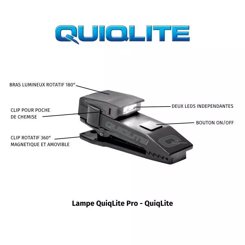 Lampe QuiqLite Pro LED blanc/blanc - Quiqlite