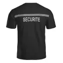 T-shirt noir professionnel marquage SECURITE SECU-ONE A10 Equipment