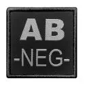 Patch groupe sanguin AB NEG pas cher pour militaires
