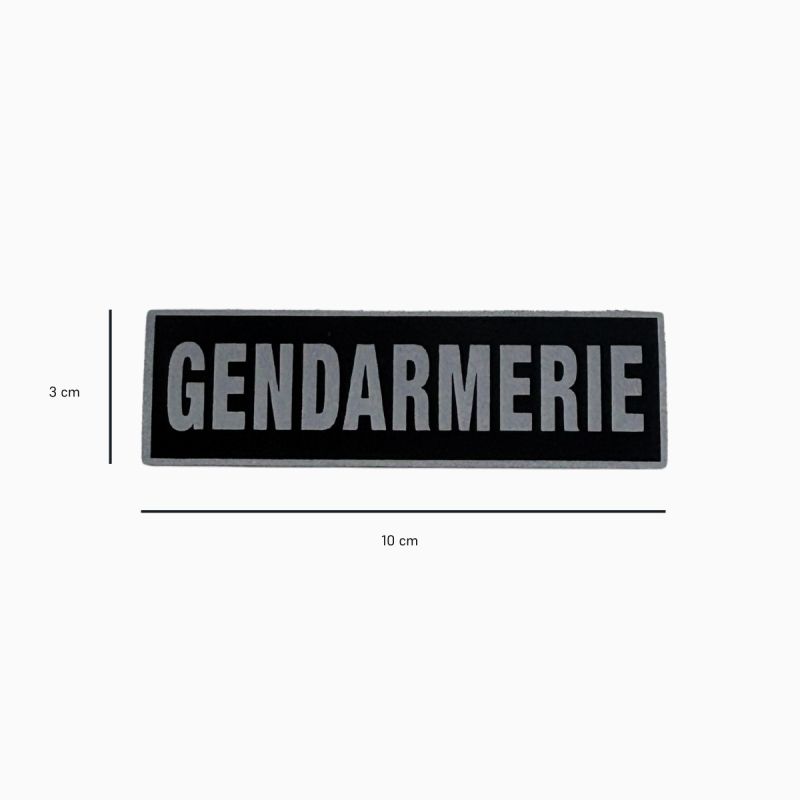 Bandeau ID Gendarmerie Fond Noir - Patrol Equipement