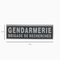 Bandeau ID Gendarmerie Brigade de recherche Fond Noir