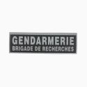 Bandeau ID Gendarmerie Brigade de recherche Fond Noir