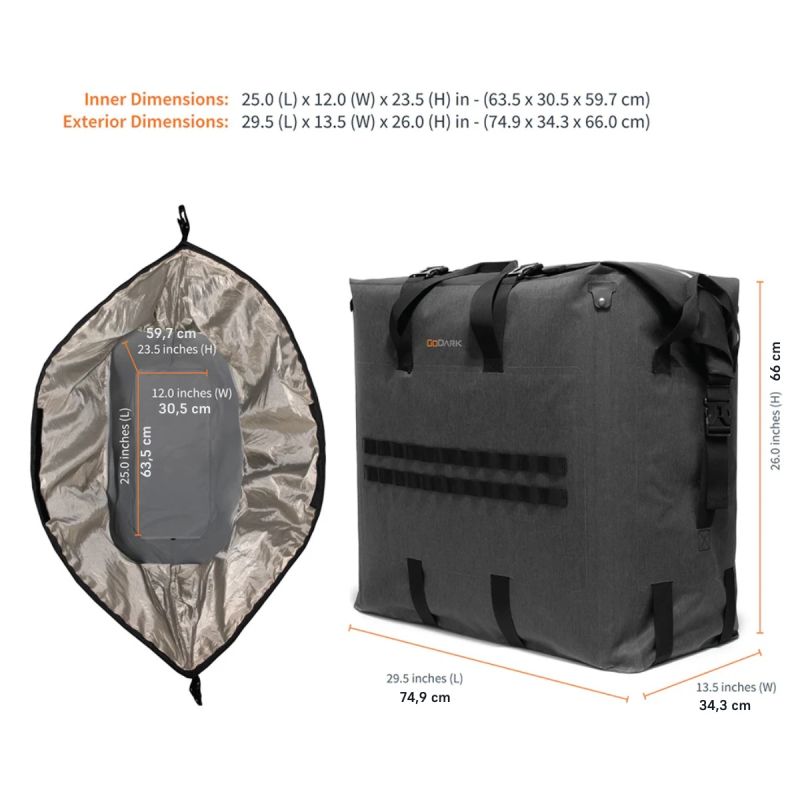 Sac Faraday Générateur GoDark MAS | Protection EMP & GPS