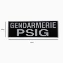 Bandeau ID Gendarmerie PSIG Fond Noir - Patrol Equipement