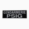 Bandeau ID Gendarmerie PSIG Fond Noir - Patrol Equipement